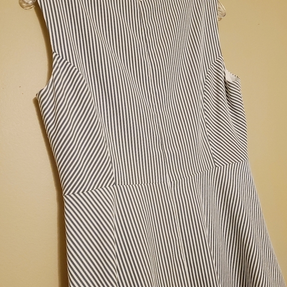Alex Marie | Women's Sleeveless Striped Sheath Dress (Size 10) - Picture 9 of 12
